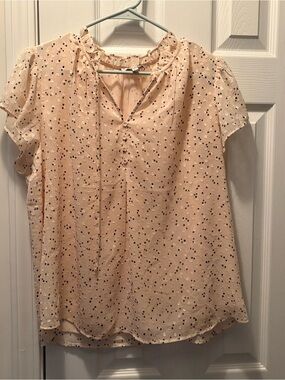 Women's light pink Short Sleeve Blouse